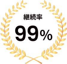 継続率99%